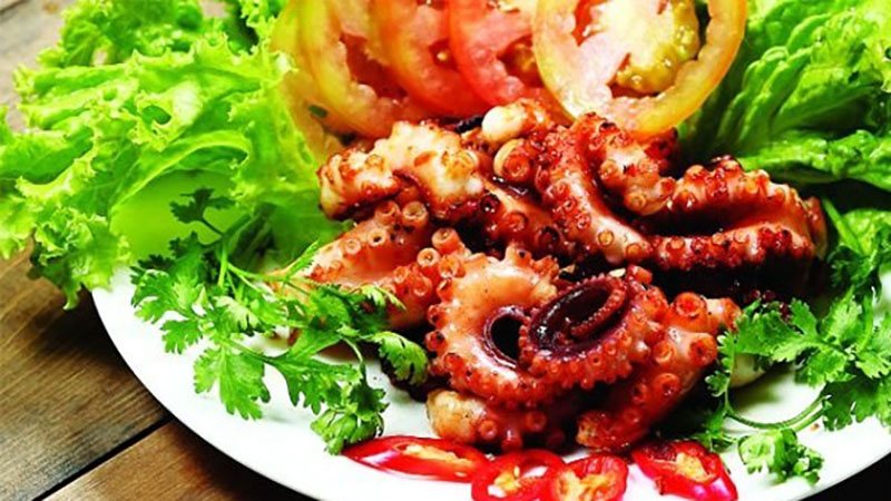 Bạch tuộc nướng muối ớt chanh Bạch tuộc nướng muối ớt chanh